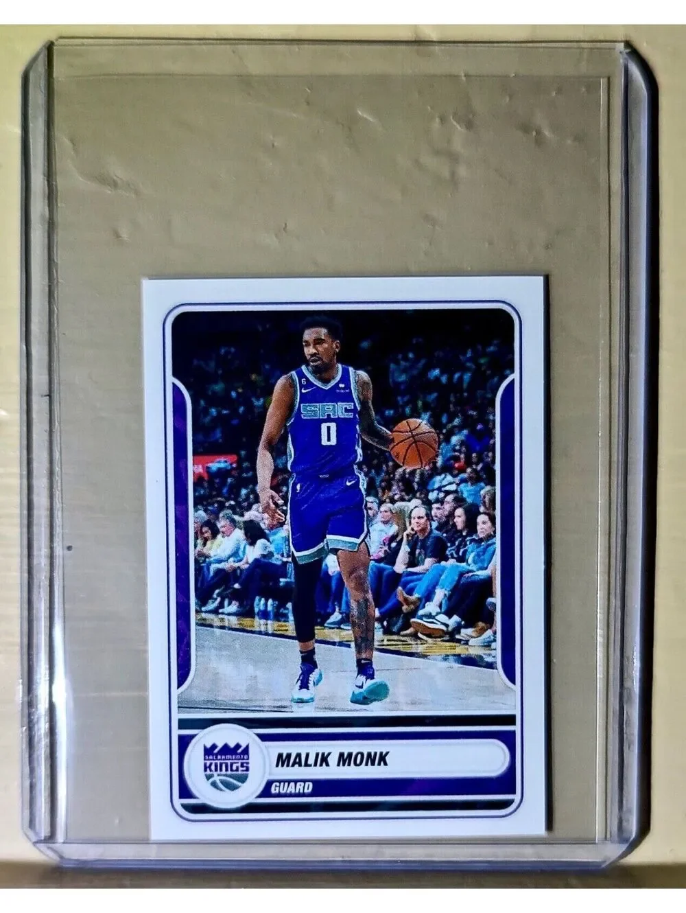 2023-24 Malik Monk Panini NBA Basketball #458 Sticker Sacramento Kings